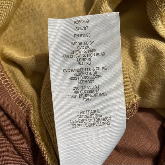 LOGO Layers Brown Goldstein Open Front Cardigan - Picture 5 of 6